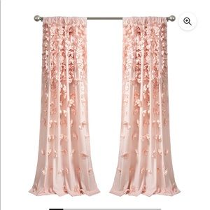 Lush Decor Riley Bow Ties Curtain Panels